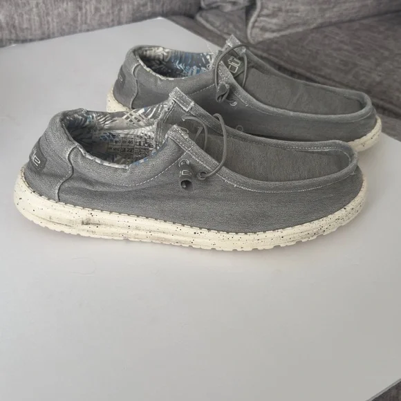 Hey Dude Charcoal Slip-On Loafers Sz 13M - Picture 4 of 6